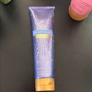 Victoria's Secret Secret Charm Shimmer Lotion - Blue and Gold Sparkle